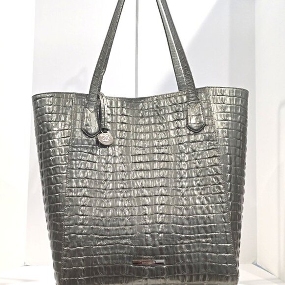 NWT ✅ Brahmin JAYDEN Large Tote (Pyrite La Scala)  ✨NWT, COA, DUST BAG - Picture 1 of 16